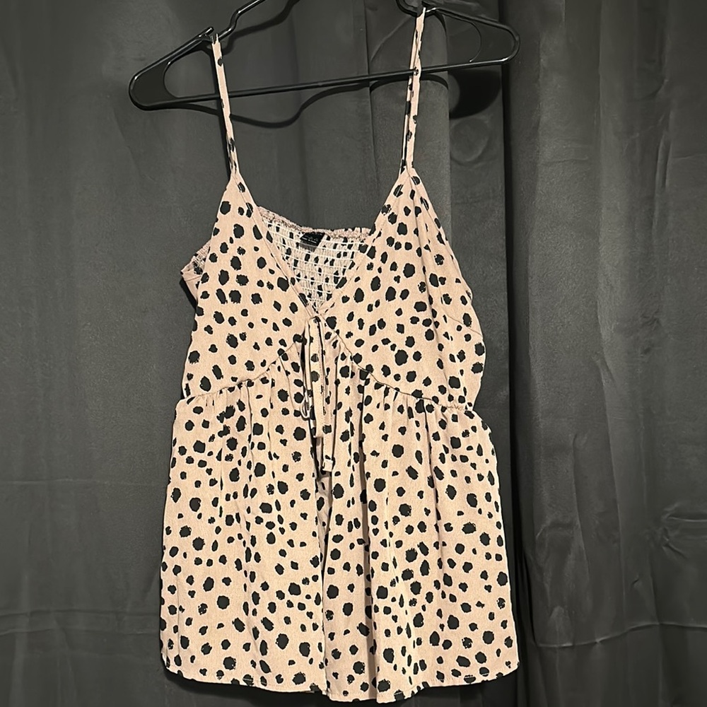 Polka Dot Spaghetti Strap Top